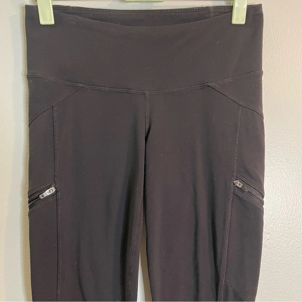 Athleta Metro Drifter Tight Leggings Black Zipper Pockets Womens XS - Picture 2 of 11